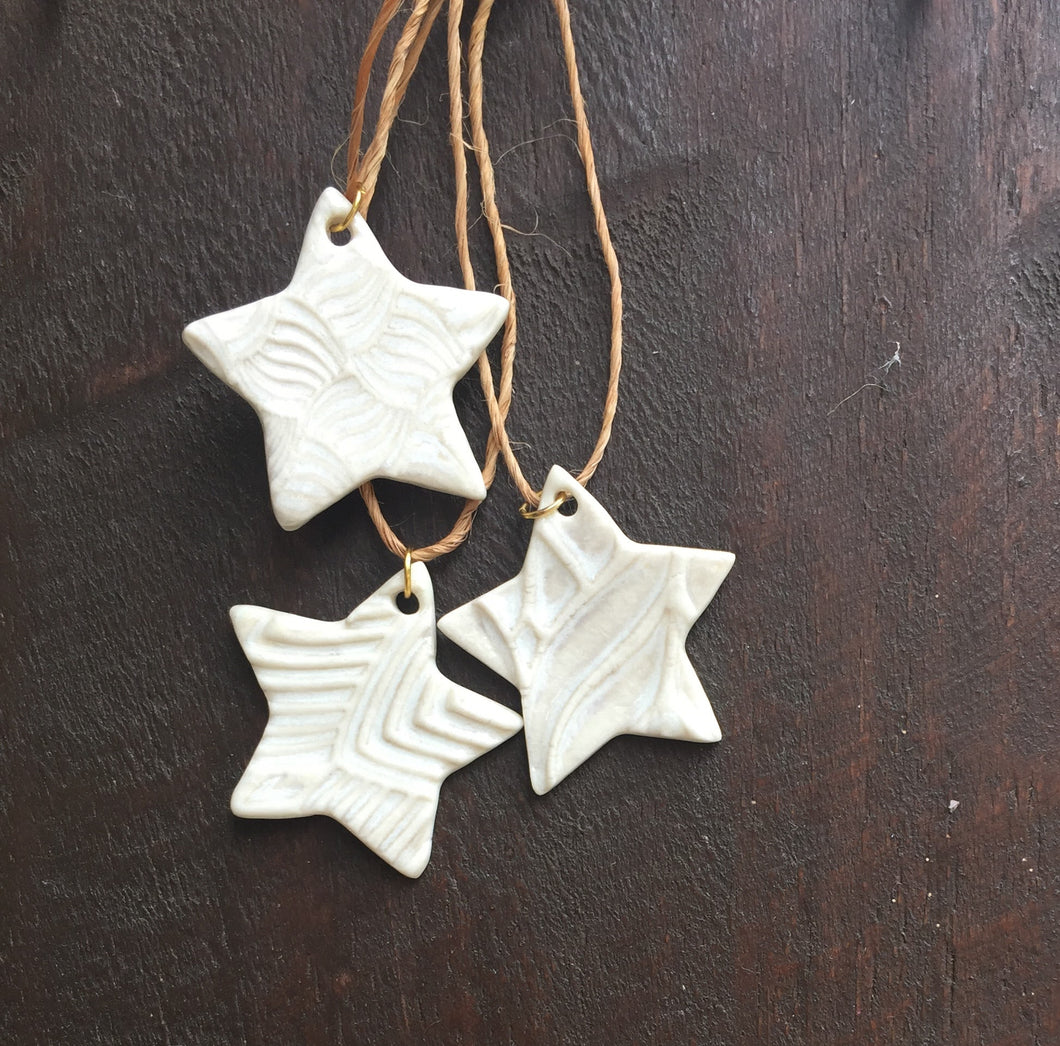 Set of 3 Mini-Star Ornaments