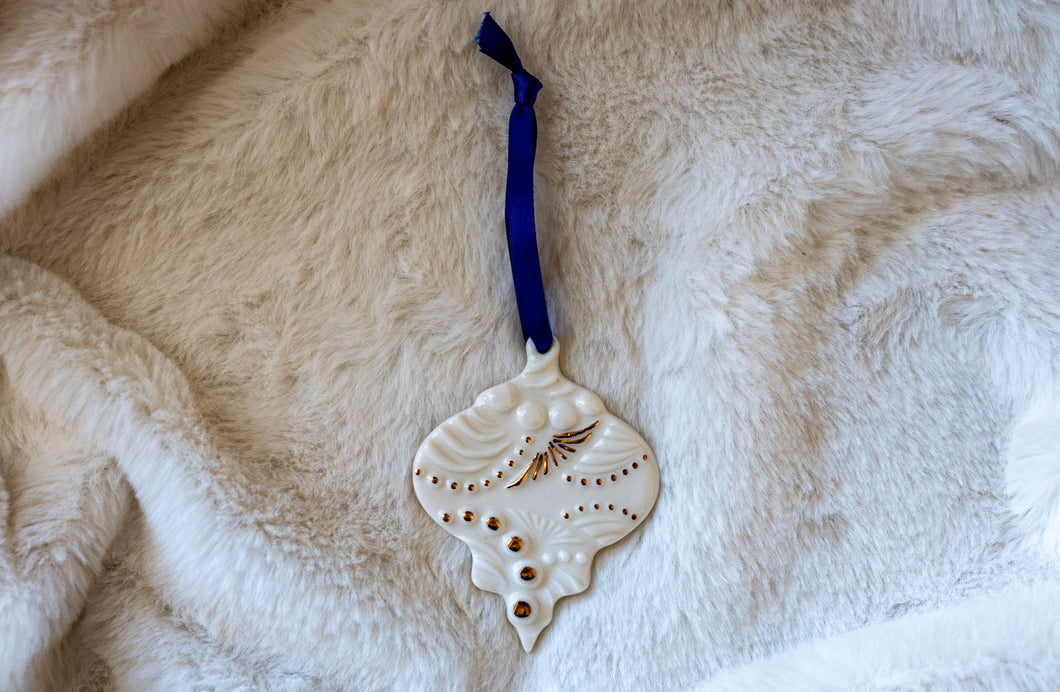 White Bauble Ornament